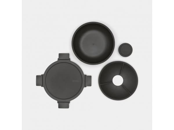 Brabantia Make & Take, Lunchlåda, Vuxen, Grå, Plast, Monokromatiskt, Rund