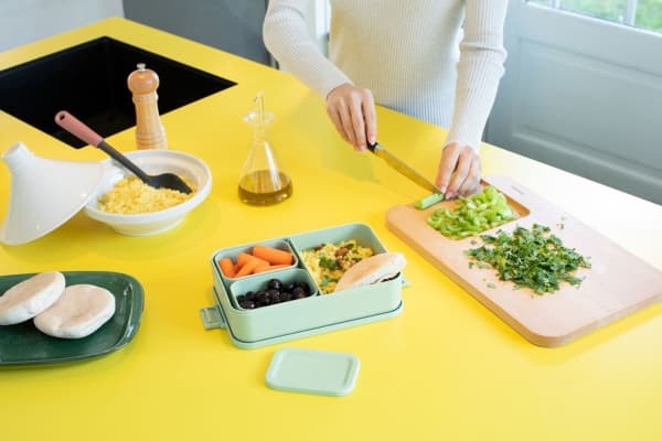 Brabantia Make & Take, Lunsjbeholder, Voksen, Grønn, Plast, Monokromatisk, Rektangulær