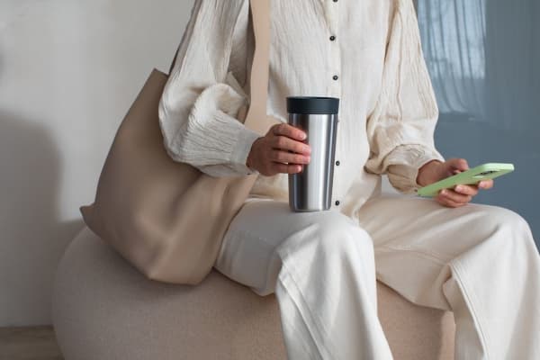 Brabantia Make & Take, Musta, Ruostumaton teräs, Ruostumaton teräs, Kiina, 360 ml, 81 mm, 81 mm