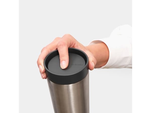 Brabantia Make & Take, Musta, Ruostumaton teräs, Ruostumaton teräs, Kiina, 360 ml, 81 mm, 81 mm