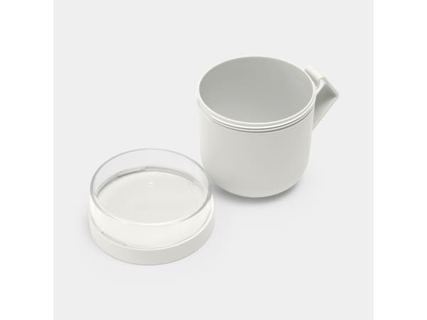 Brabantia Make & Take, Muki, Pyöreä, 0,6 L, Vaaleanharmaa, Muovi, Keitto