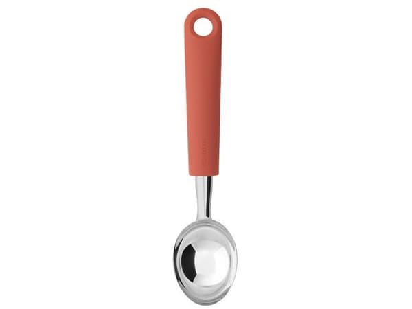 Brabantia Tasty+, Jäätelokauha, Muovi, Ruostumaton teräs, Vaaleanpunainen, Hopea, Riiputusreikä, 1 kpl