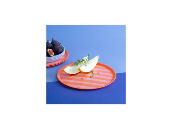 koziol Nora, Middagstallerken, Rund, Oransje, 25,5 cm, 10 mm, 1 stykker