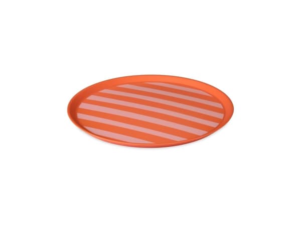 koziol Nora, Middagstallerken, Rund, Oransje, 25,5 cm, 10 mm, 1 stykker