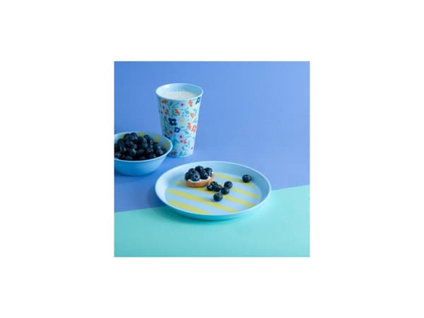 koziol Nora, Frokosttallerken, Rund, Blå, Gult, 20,5 cm, 20 mm, 1 stykker