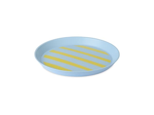 koziol Nora, Frokosttallerken, Rund, Blå, Gult, 20,5 cm, 20 mm, 1 stykker