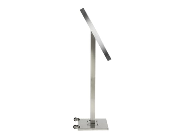 Securit® STAINLESS STEEL LED Informationsdisplay 120 til 4xA4, stål - komplet kit