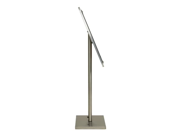 Securit® GLASS STAR Informationsdisplay 125 til 4xA4, valnød - komplet kit