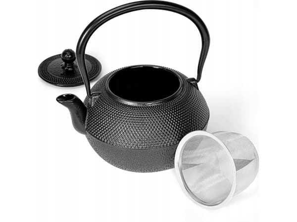 KingHoff STØPEJERNSKANNE 1L MED FILTER og KOPPE KINGHOFF KH-1846
