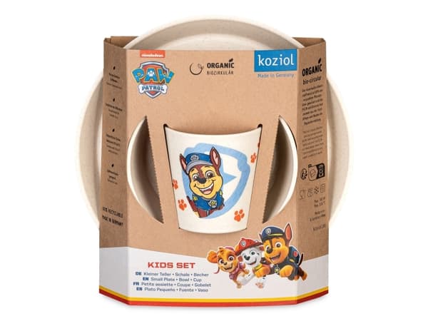 Koziol servise for barn: tallerken, skål, kopp CONNET Paw Patrol, KOZIOL