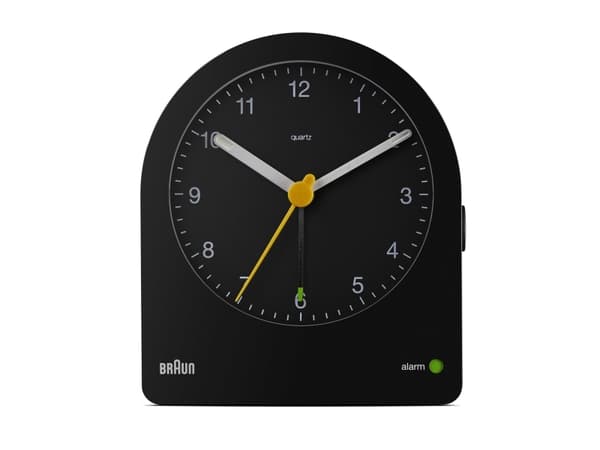 Braun BC22B, Quartz-väckarklocka, Svart, Batteri, AA, 85,6 mm, 97 mm