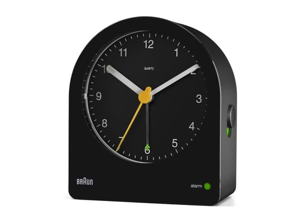 Braun BC22B, Quartz-väckarklocka, Svart, Batteri, AA, 85,6 mm, 97 mm