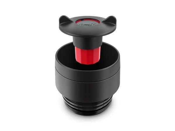 EMSA Travel Mug Classic N2020400, Svart, Röd, Rostfritt stål, Silikon, Rostfritt stål, Polypropylen (PP), 4 h, 8 h