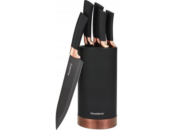 Klausberg KJØKKENKNIV I 5-DELS BLOKK. KLAUSBERG KB-7614