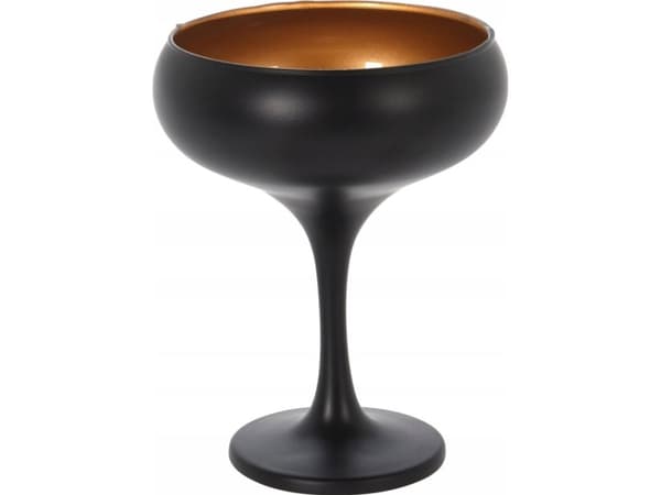 Excellent Houseware Puchar do szampana, złote wnętrze