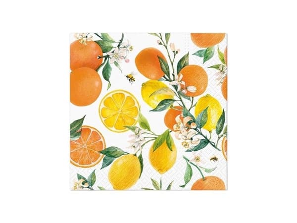 Paw Citrus Napkin With Bee 33X33cm 20Pcs