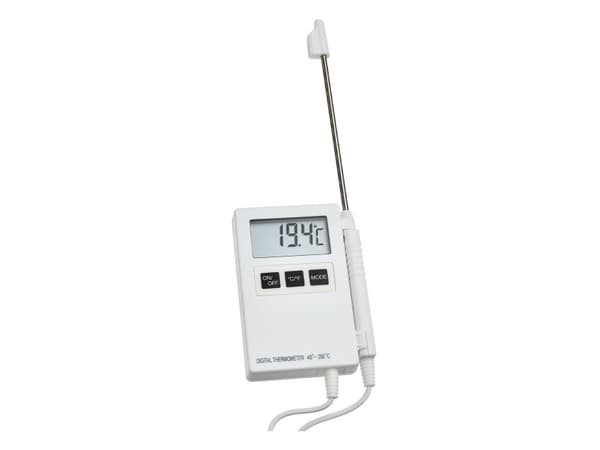 TFA-Dostmann P200, Elektronisk miljøtermometer, Inne/Ute, Digitalt, Hvit, Plast, Hånd