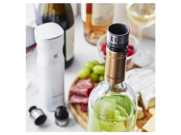 Zwilling Fresh & Save - Flaskeforsegler - for vakuumforsegler - grå (en pakke 3)