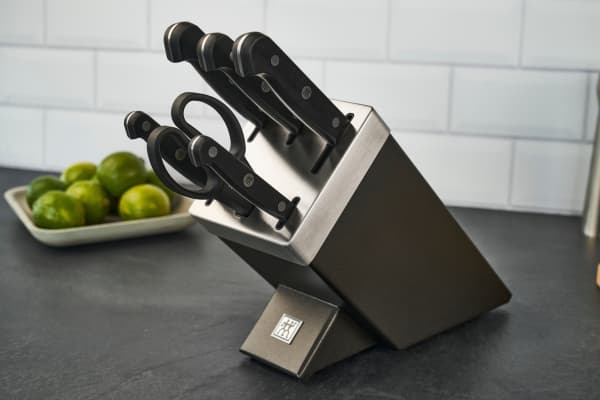 ZWILLING Gourmet, Kniv / Skjærer blokk sett, Plast, Rustfritt stål, Grå, Sort, Tyskland