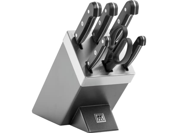 ZWILLING Gourmet, Kniv / Skjærer blokk sett, Plast, Rustfritt stål, Grå, Sort, Tyskland