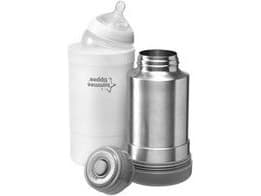 Tommee Tippee Travel Bottle And Food Warmer, Rostfritt stål, Vit Rostfritt stål, Vit