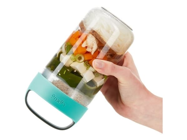 Lékué 888304, Burk, rund, 0,6 L, turkos, Tritan, -20 - 100 °C