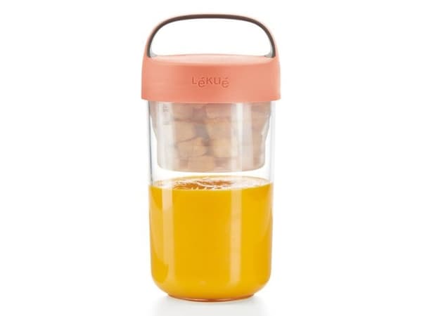 Lékué 885006 food storage container Round Jar 0.6 L Coral 1 pc(s)
