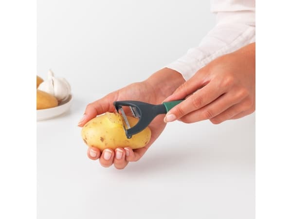 Brabantia Tasty+, Hedelmät ja vihannekset, Y-kuorija, Harmaa, Hopea, 60 mm, 22 mm, 173 mm