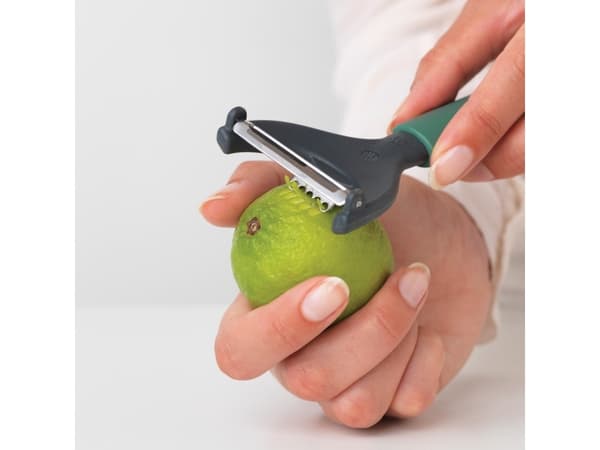 Brabantia Tasty+, Hedelmät ja vihannekset, Y-kuorija, Harmaa, Hopea, 60 mm, 22 mm, 173 mm
