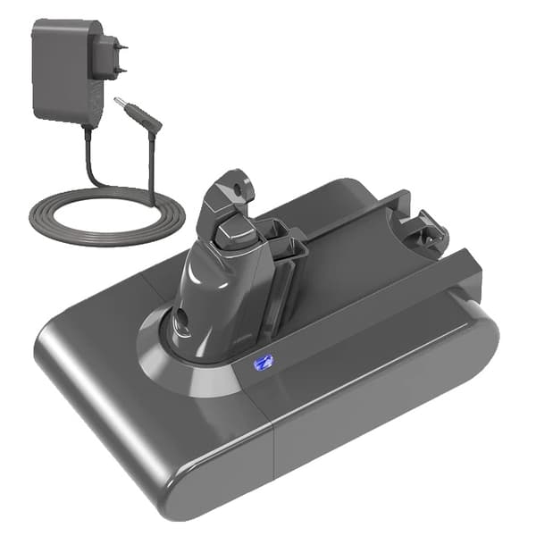 Dammsugare Batteri, Uppladdningsbart, Kompatibelt med Dyson V6-V10, V6 6000mAh laddare