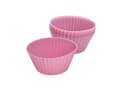 Miniatyrbild 3 av 3: Zenker 43928, Cupcake-/muffinsformar, Rund, Räfflad yta, 230 ° C, Gräddfärgad, Rosa, Silikon