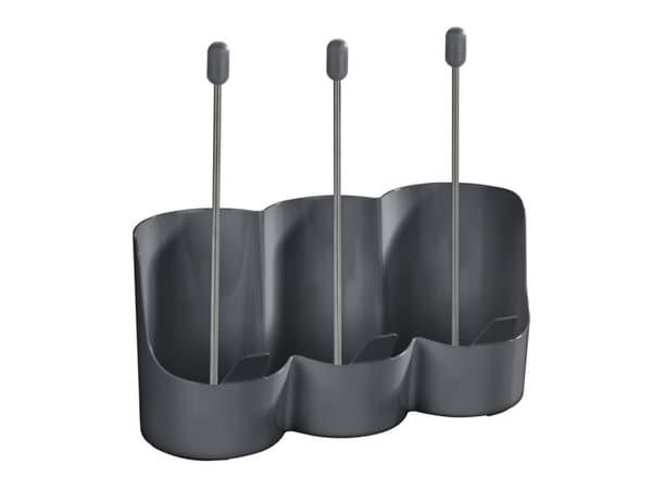 WENKO 54769100, Rillefelt, Holder, Tabletop, Drikkeglass, Svart, Plastikk