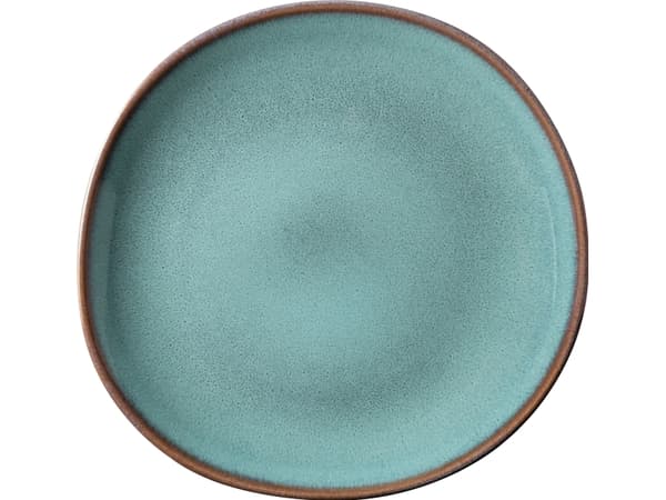 Villeroy & Boch Lave, Frukosttallrik, Oval, Keramik, Turkos, 235 mm, 230 mm