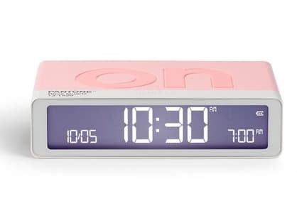 LEXON Flip Classic Pantone, Digital vekkerklokke, Rektangel, Rosa, Innendørs, 1 stykker, Soverom, Bord, Hjemme kontor