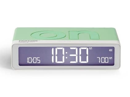 LEXON Flip Classic Pantone, Digital alarm clock, Rectangle, Green, Indoor, 1 pc(s), Bedroom, Desk, Home office