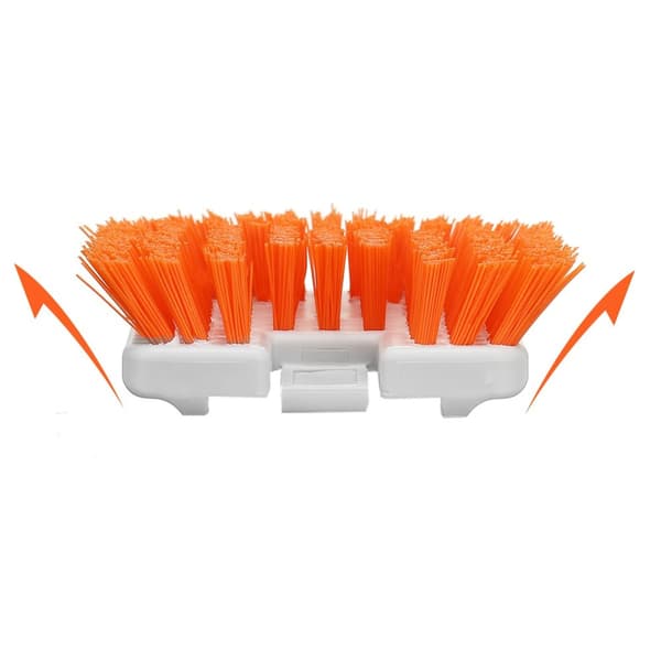 1 styks robust børstefugebørste scrubber refill til forlængelig børste med lang skaft Passer til badekar og fliseskurebørste
