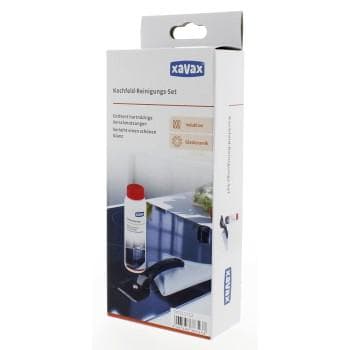 Xavax Hob Cleaning Kit, 3-Part, Cleaner, Scraper, Microfibre Cloth
