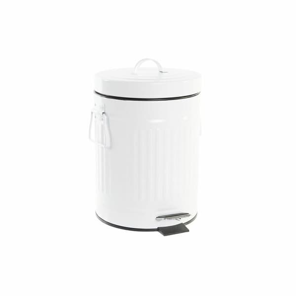 Papperskorg DKD Home Decor Vit Järn Grundläggande (20 x 25 x 31 cm) (5 L)