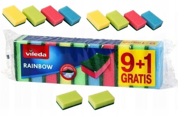 Kökssvamp Vileda 10 st för disk