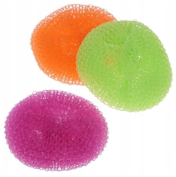 Plastkökssvamp för disk, skursvamp, 3 st.