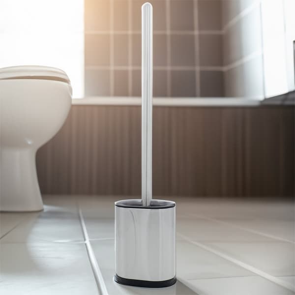 WC-harja, ruostumatonta terästä, satiini, seinäkiinnitys