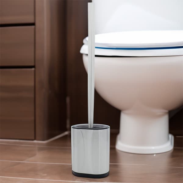WC-harja, ruostumatonta terästä, satiini, seinäkiinnitys