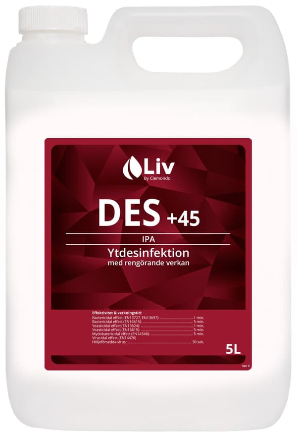 Ytdesinfektion LIV Des +45 5L 2st