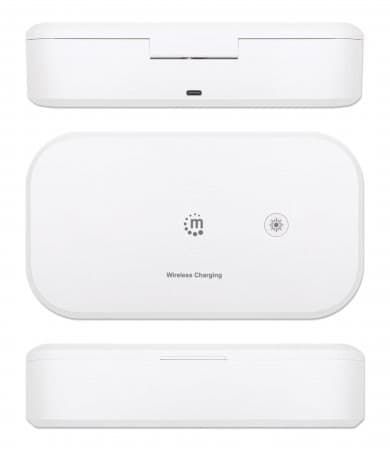 MANHATTAN UV Desinfektionsbox med 10W Induktionsladepad weiù