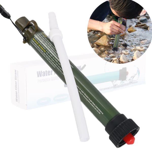 Turistivesisuodatinputki Survival-pilli