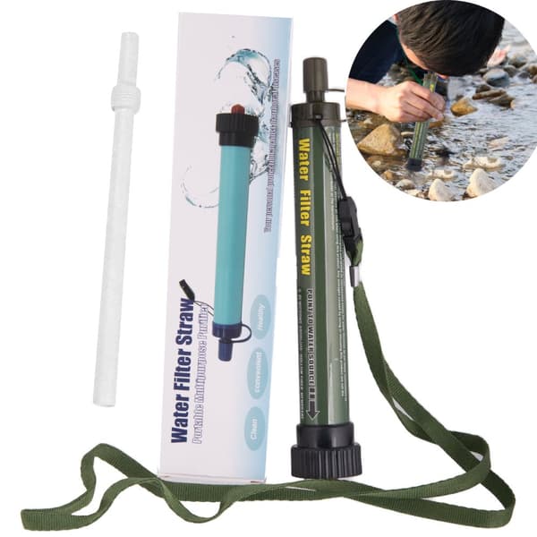 Turistivesisuodatinputki Survival-pilli