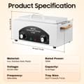 Miniatyrbillede 4 af 4: Varmluftssterilisator, 300W effekt, stor kapacitet på 0,53 gallon, højtemperatur desinfektion
