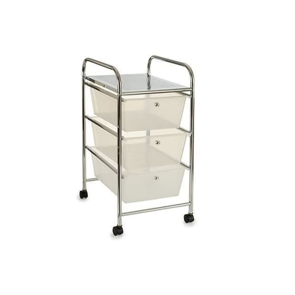 Arte Regal organizer 37 x 32 x 62 cm stål silver 4-delat