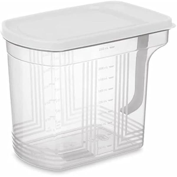 Kylskåpsförvaringslådor - Kinvara - Set med 24 - Transparent grå - 2,5 l - 20,5 x 17 x 13 cm