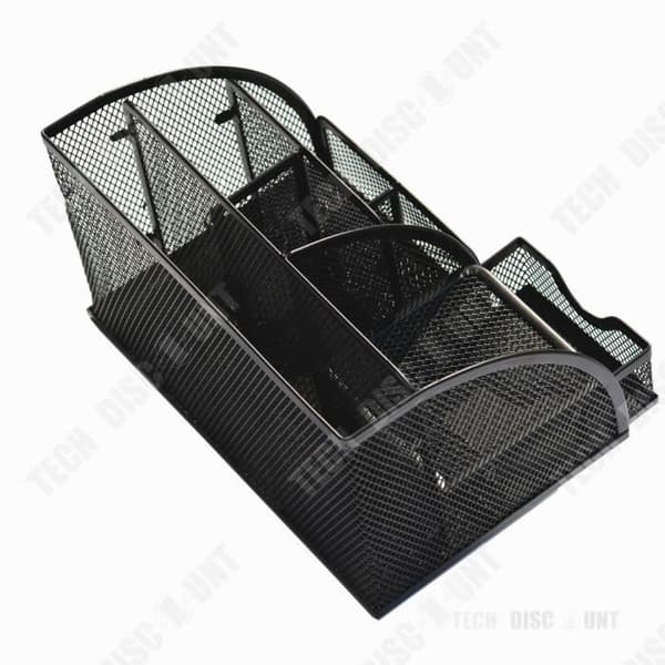 TD® Black Desk Organizer Praktisk design Multifunktions komplett lådhållare Förvaringsset Lättvikts tillbehörsfack